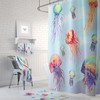 Underwater Oasis Jelly Fish Shower Curtain for a Tranquil Bathroom