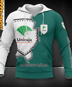 Unicaja All Over Print 3D Hoodie with Unique Team Logo for Basketball Lovers