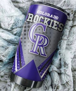 Unique Colorado Rockies MLB Tumbler with Special and Stylish Design for All Baseball Fans with MLB Logo
