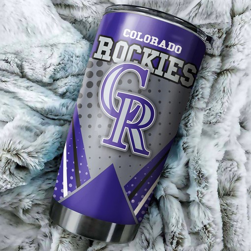 Unique Colorado Rockies MLB Tumbler with Special and Stylish Design for All Baseball Fans with MLB Logo