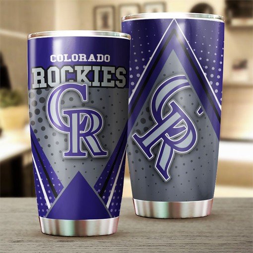 Unique Colorado Rockies MLB Tumbler with Special and Stylish Design for All Baseball Fans with MLB Logo - Image 2