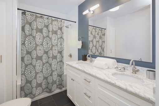 Unique Contemporary Shower Curtain for College Dorm and Bathroom - Image 2