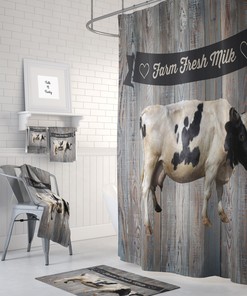 Unique Cow Shower Curtain for Your Farmhouse-Inspired Bathroom