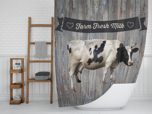 Unique Cow Shower Curtain for Your Farmhouse-Inspired Bathroom - Image 2