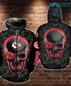 Unique Gift Kansas City Chiefs Camo 3D All-Over Print Hoodie with Punisher Skull