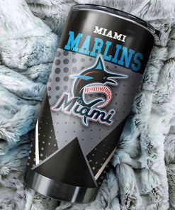 Unique Miami Marlins Distinctive MLB Tumbler with Customization and Logo for Fans