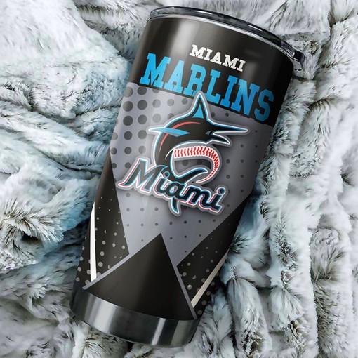 Unique Miami Marlins Distinctive MLB Tumbler with Customization and Logo for Fans