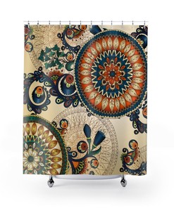 Unique Shower Curtain for Bathroom Makeover with Must-have Accessories