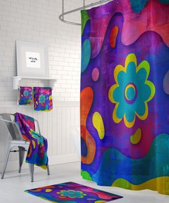 Unique Shower Curtains Boho Shower Curtain to Get Happy