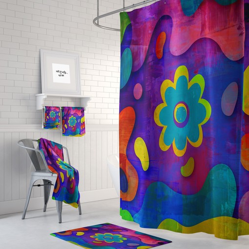 Unique Shower Curtains Boho Shower Curtain to Get Happy