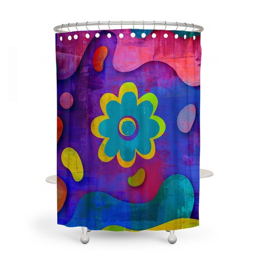 Unique Shower Curtains Boho Shower Curtain to Get Happy - Image 2