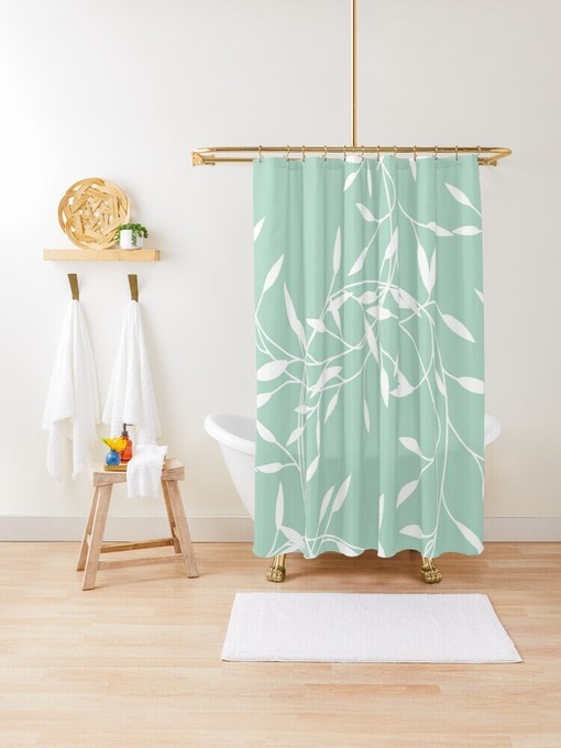Unique Trendy Design Shower Curtain - Extra Durable and Eco-Friendly with Boho Flair - Image 4