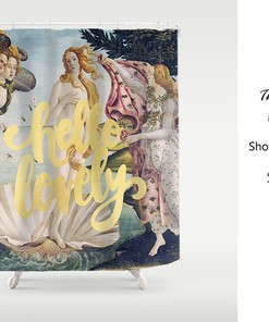 Unique Venus Shower Curtain | Bathroom Art Decor Housewarming Gift | Waterproof & Washable | Customizable