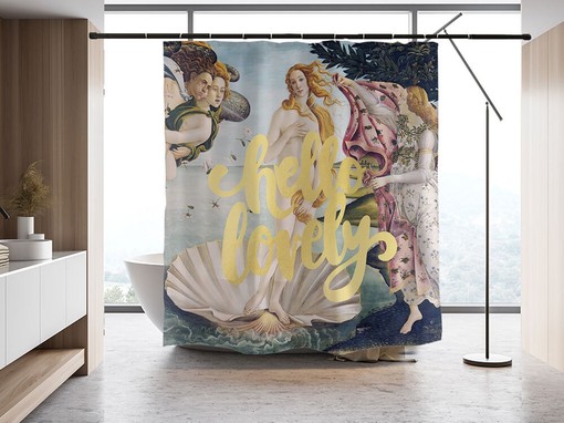 Unique Venus Shower Curtain | Bathroom Art Decor Housewarming Gift | Waterproof & Washable | Customizable - Image 2