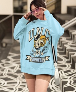 Unique Vintage UNC Tar Heels Mascot Logo Shirt, NCAA Shirt, Unisex Shirt