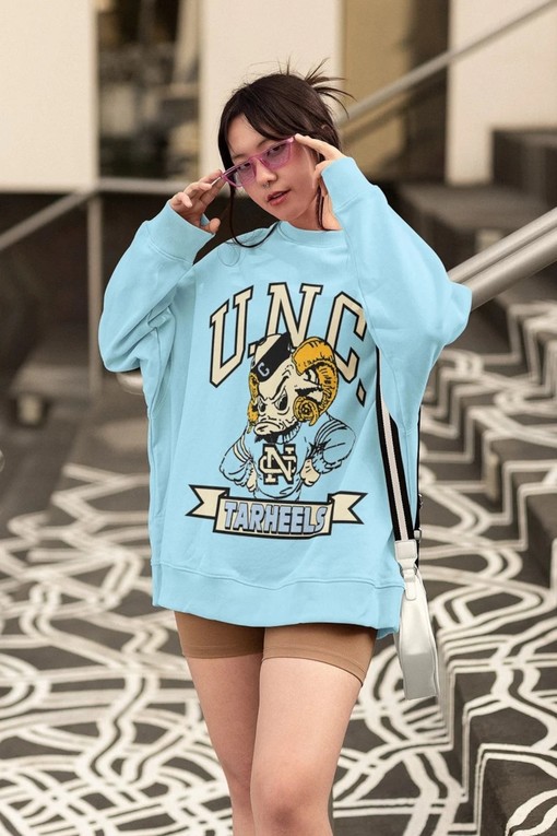 Unique Vintage UNC Tar Heels Mascot Logo Shirt, NCAA Shirt, Unisex Shirt