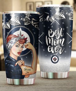 Unique Winnipeg Jets NHL Tumbler for Strong Best Moms Ever - Custom Drinkware for Fans