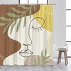 Unique and Decorative Boho Bath Curtain with Beautiful Girl Silhouette