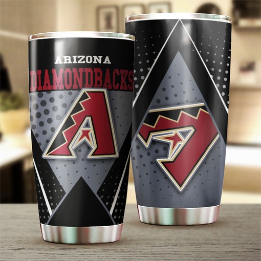 Unique and Stylish Design - Arizona Diamondbacks MLB Tumbler with Personalized Design and Tumbler Gift for Fans