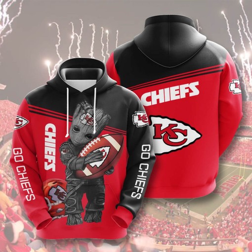 Unisex All Over Print 3D Hoodie for Kansas City Chiefs Fans - Perfect for Any Occasion