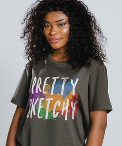 Unisex Artist Sketching Lover Shirt - Pretty Sketchy Gift for Art Teachers