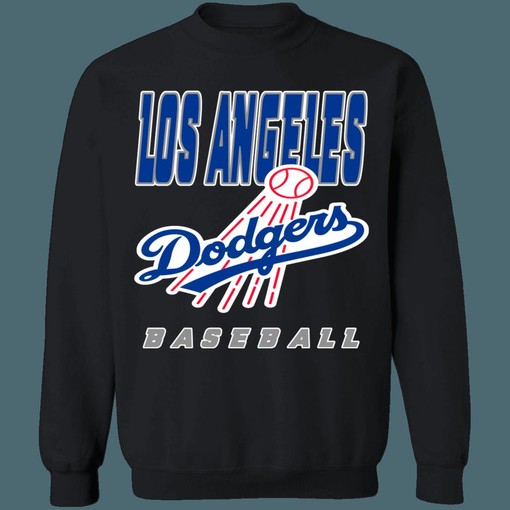 Unisex LA Dodgers Sweatshirt Hoodie with 90s Retro MLB Logo