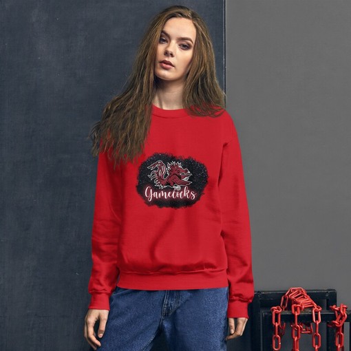 Unisex South Carolina Gamecocks Sweatshirt - Sport Shirts Girls for NCAA Fans - Image 2
