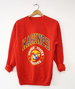 United States Marine Corps Vintage Style Sweatshirt, Ideal Gift for Military Fans