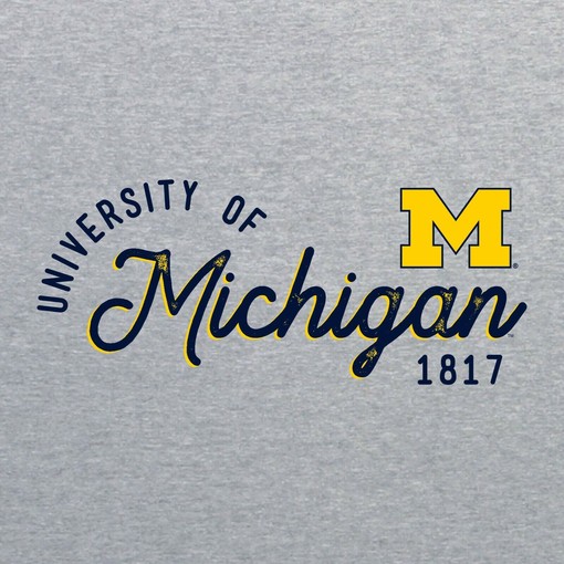 University Block Michigan Wolverines Crewneck Shirt for Sports Fans and Supports - Image 2
