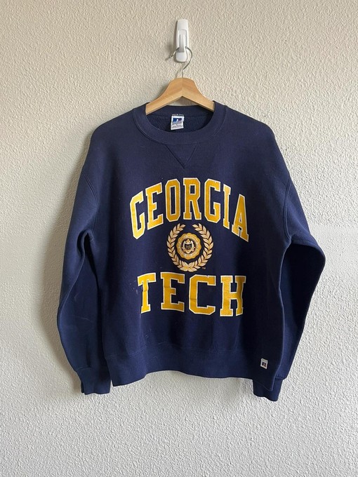 University Georgia Tech 90s Vintage Style Sweatshirt T-shirt - Ideal Gift for Football Fans