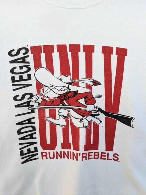 University Nevada Las Vegas Runnin' Rebels Vintage Unisex Sweatshirt Hoodie Shirt, NCAA Shirts for Men - Image 2