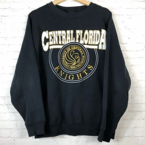 University Of Central Florida Logo Sweatshirt -Vintage UCF Shirt for NCAA Fans, Unisex Hoodie