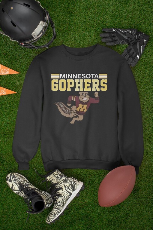 University Of Minnesota Gophers Golden Final Four NCAA Basketball Crewneck Sweatshirt, Ideal for Sports College Students - Image 2