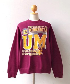 University Of Minnesota Gophers Golden Final Four NCAA Basketball Sweatshirt, Perfect Football Shirt, Vintage 90S Shirt