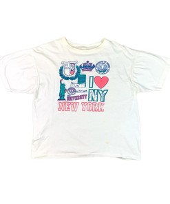 University Of New York Vintage Puff Print T-Shirt Hoodie - Sport Shirts Girls