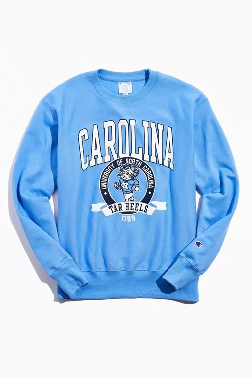University Of North Carolina Reverse Weave Crewneck Sweatshirt Hoodie Shirt - UNC Sweatshirt for Men