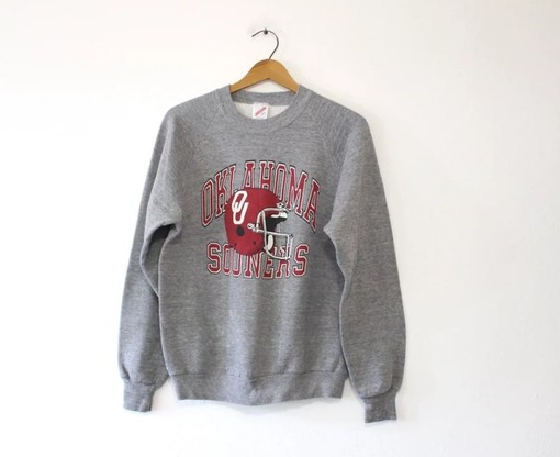 University Of Oklahoma Sooners Vintage Style NCAA Sweatshirt for Him or Her