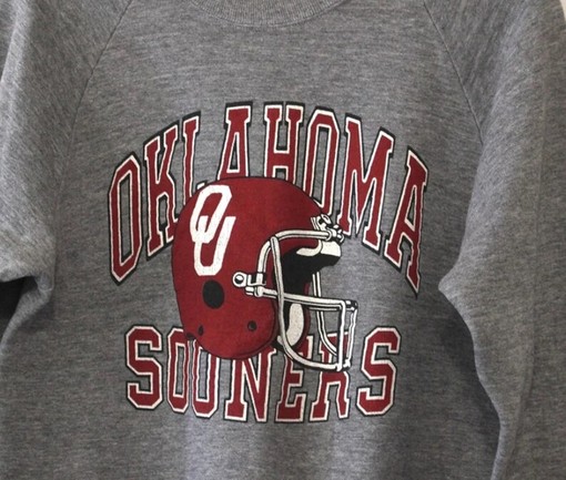 University Of Oklahoma Sooners Vintage Style NCAA Sweatshirt for Him or Her - Image 2
