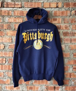 University Of Pittsburgh Panthers Vintage 90s Sport Sweatshirt Hoodie