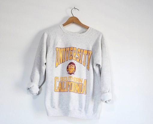University Of Southern California Usc Trojans Vintage Style Sweatshirt, Southern California Sweater