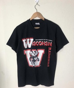 University Of Wisconsin Badgers Vintage T-Shirt and Sweatshirt for Badgers Fans
