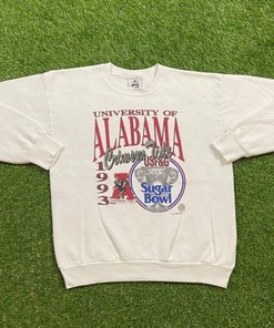University of Alabama Crimson Tide Vintage Style Crewneck Sweatshirt, NCAA Sweater for Him or Her - College Shirts