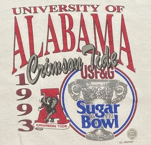 University of Alabama Crimson Tide Vintage Style Crewneck Sweatshirt, NCAA Sweater for Him or Her - College Shirts - Image 2