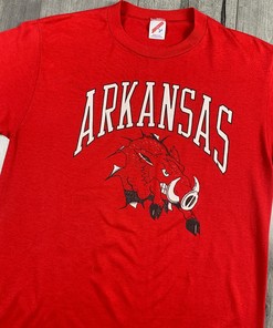 University of Arkansas Razorbacks Airbrush Hoodie Sweatshirt Crewneck Sweatshirt - Vintage Style