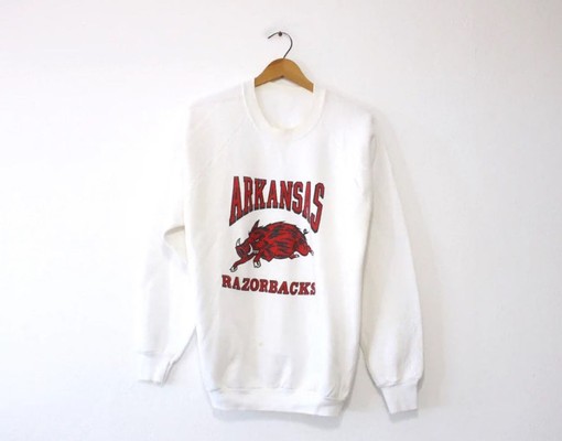 University of Arkansas Razorbacks Sweatshirt 90s Shirt, Arkansas Razorbacks Sweater - Vintage Style