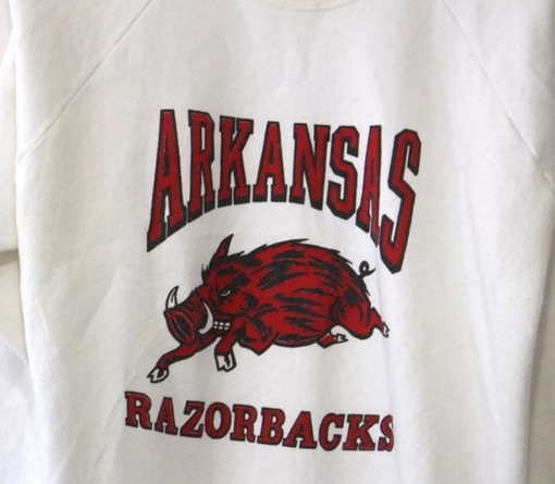 University of Arkansas Razorbacks Sweatshirt 90s Shirt, Arkansas Razorbacks Sweater - Vintage Style - Image 2