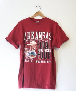 University of Arkansas Razorbacks T Shirt March Madness Basketball Sweatshirt - Vintage Style 1995