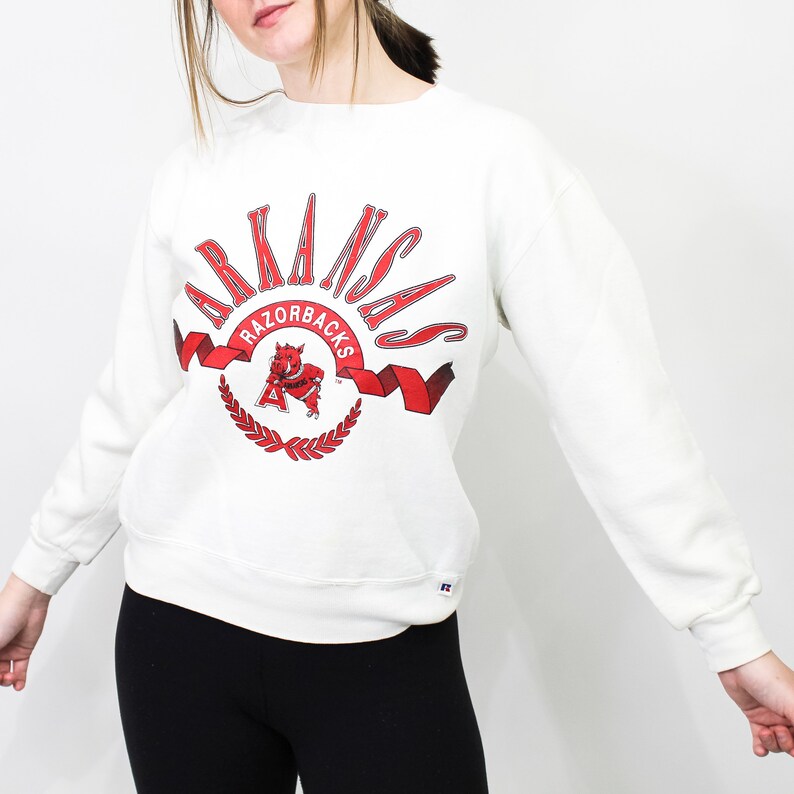University of Arkansas Vintage Sweatshirt, Hoodie, Shirt - Full Size - Hogs Shirt Gifts for Razorbacks Lovers