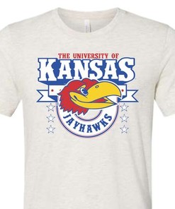 University of Kansas Jayhawks Retro T-Shirt - Vintage NCAA Shirts