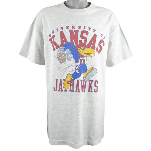 University of Kansas Jayhawks Roy Williams Signed T-Shirt, 1990s Vintage NCAA Shirt Unisex Sport Sweatshirt Hoodie Gift